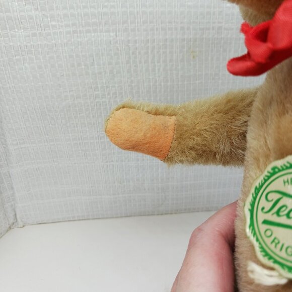 Vintage 1960-1970s Plush 10" Hermann Teddy Bear, Paper tags, Working Growler - Picture 9 of 16